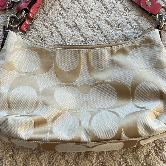 🔥COACH signature stripe vintage handbag F19218 - Picture 8 of 11